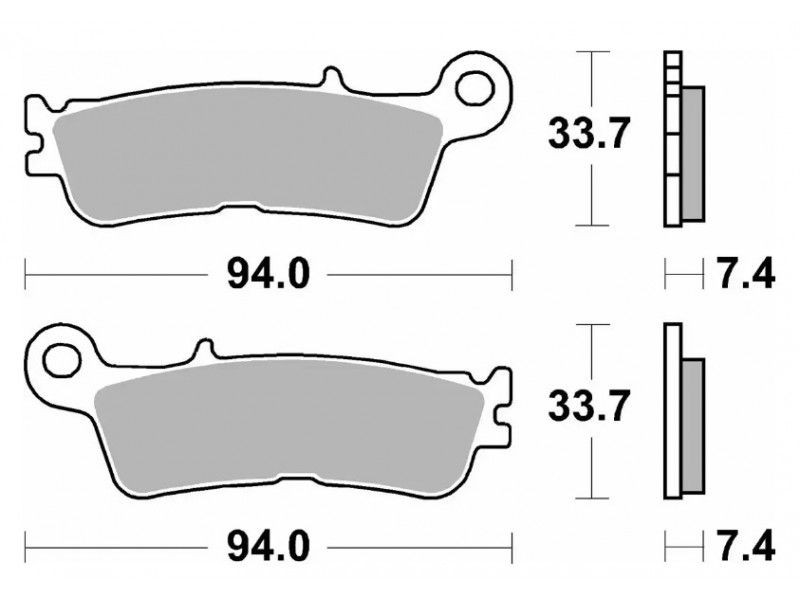 Тормозные колодки SBS Sport Brake Pads, Sinter/Carbon 965SI